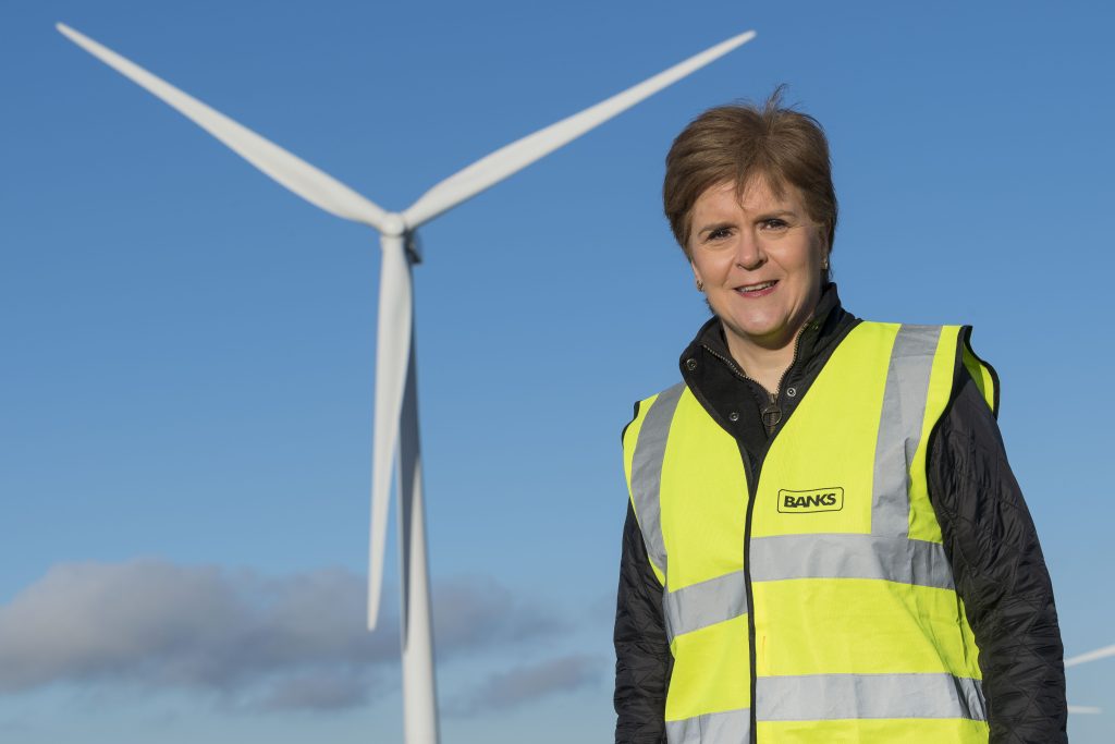 Scotland’s First Minister marks launch of UK’s tallest onshore turbines