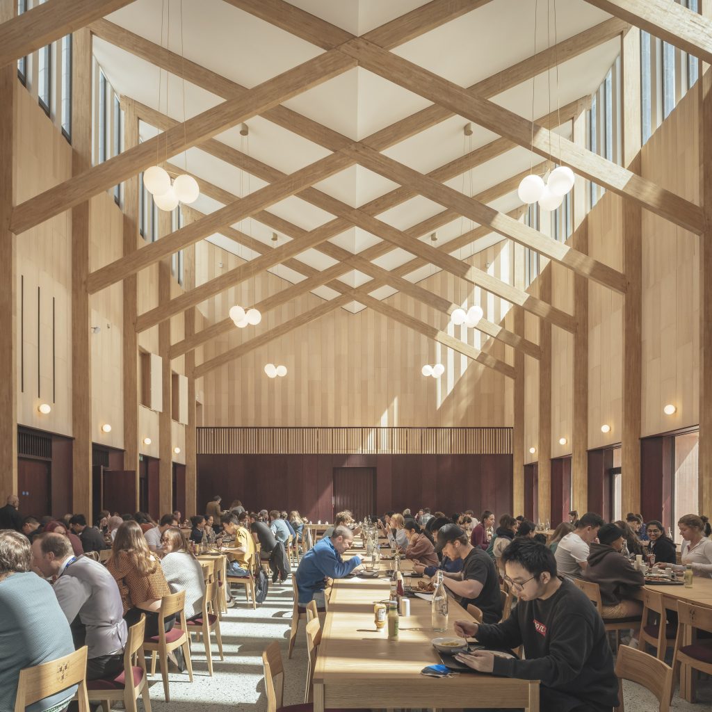 University of Cambridge’s ‘Homerton College Dining Hall’ is the UK’s best new timber building
