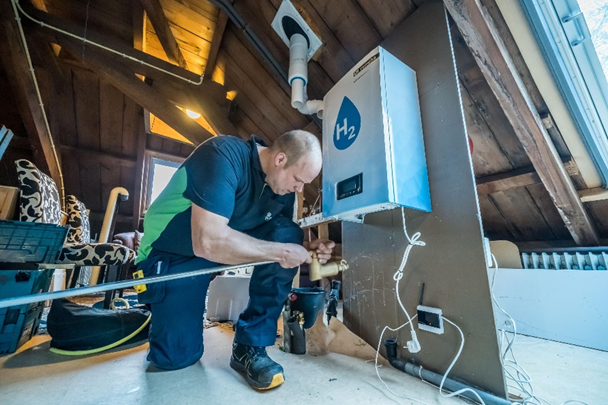 Baxi parent company, BDR Thermea Group heats historic homes with 100% hydrogen boilers in world-first pilot