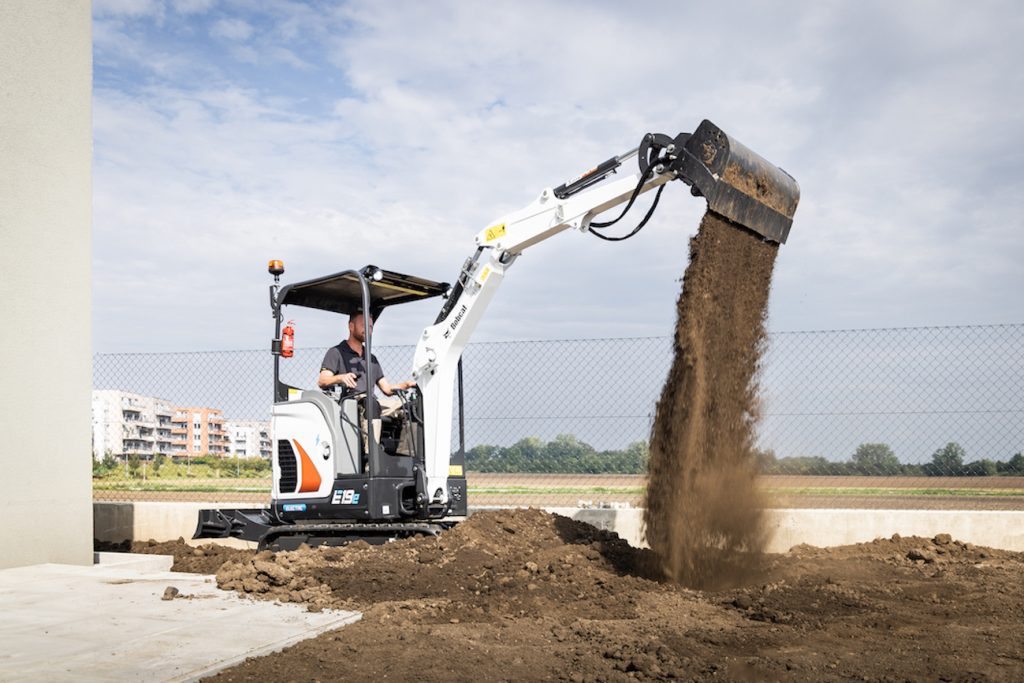 UK Debut for Bobcat E19e Electric Excavator at Executive Hire Show