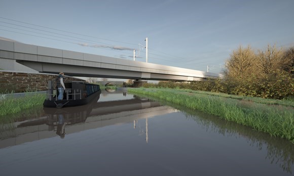 HS2 reveals Warwickshire ‘ironstone’ finish for new Oxford Canal Viaduct
