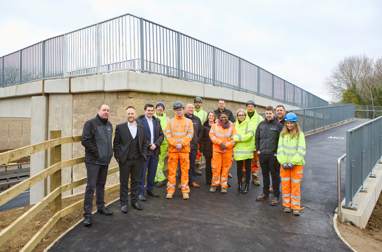 New £6.5 million footbridge improves accessibility in Peterborough