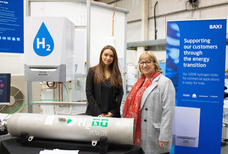 Partnership will use the world’s first pure commercial hydrogen boiler to deliver innovative hydrogen storage technology