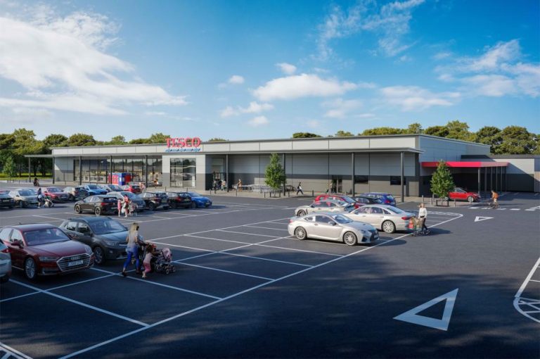 Construction work starts on Home Bargains and Tesco stores at Houghton Colliery