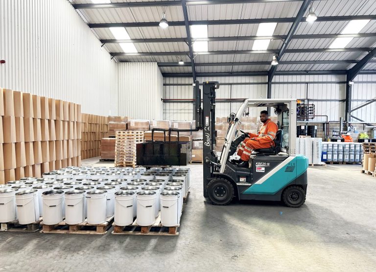 GAP Group ‘raise’ all-electric forklift fleet at Kier manufacturing facility