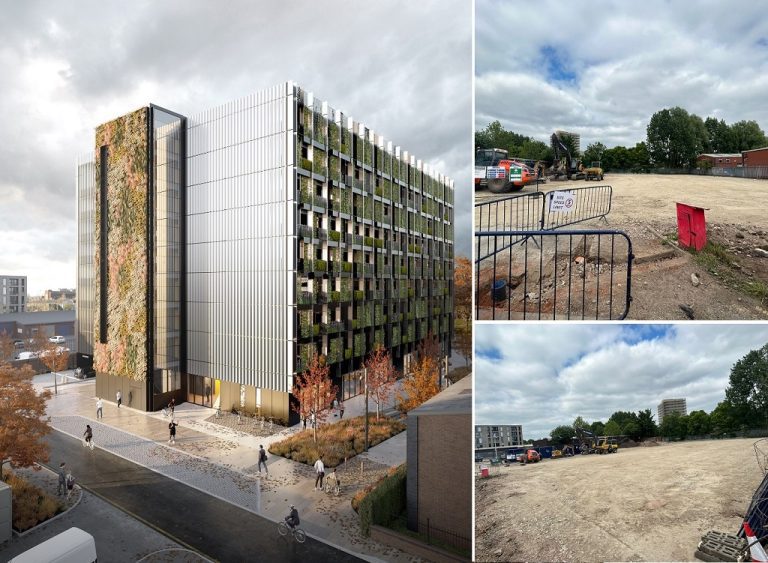 Construction underway on Manchester mobility hub