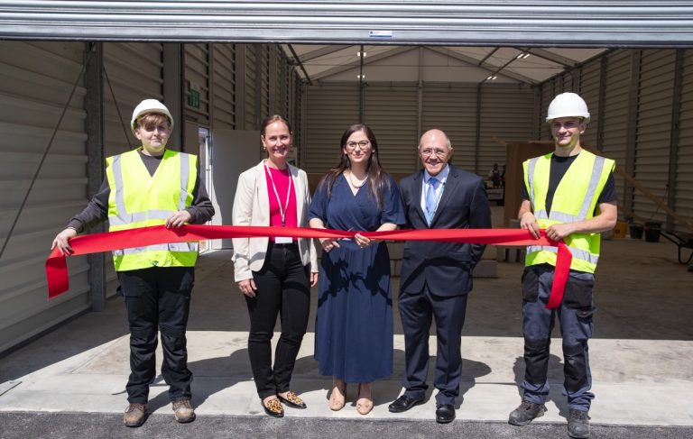 Students on site as the Enfield Construction Skills Academy officially opens