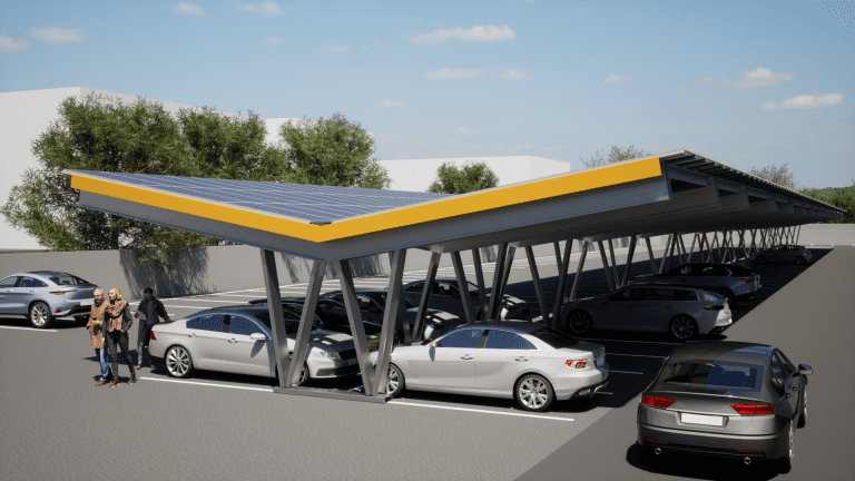 Solar & Storage Live: SIG Building Solutions exhibits solar canopy support structure