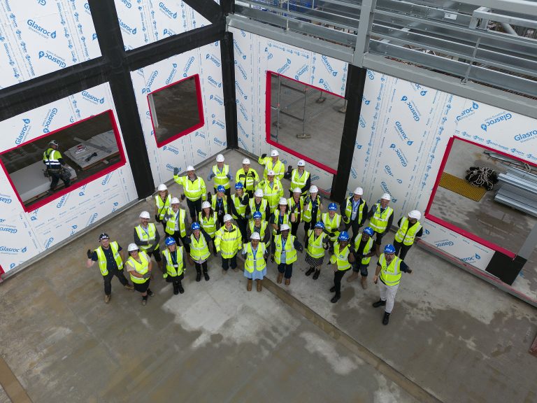 Topping out ceremony marks milestone for £105 million NHS mental health unit in Manchester