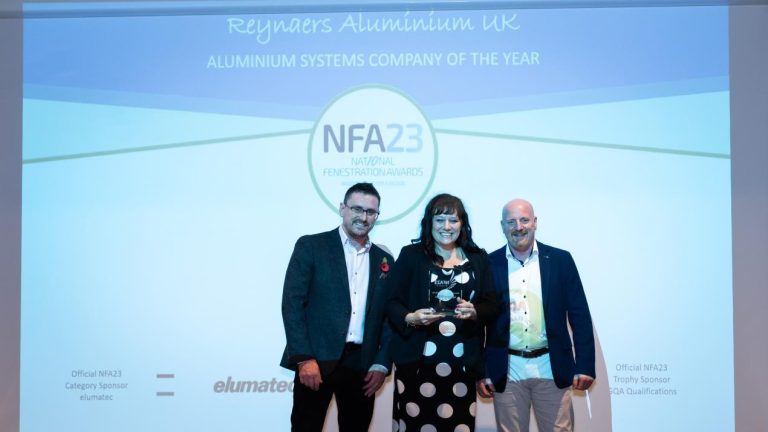 Reynaers named Aluminium Systems Company of the Year at NFAs