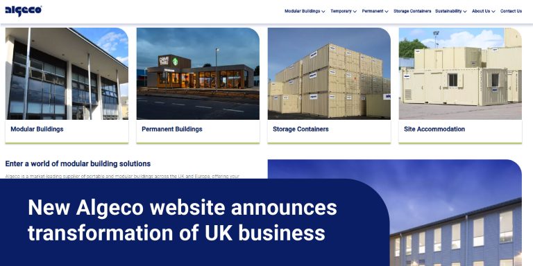 New Algeco website announces transformation of UK business