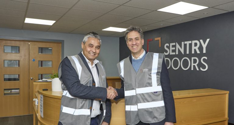 Ed Miliband visits Doncaster’s Sentry Fire Safety Group