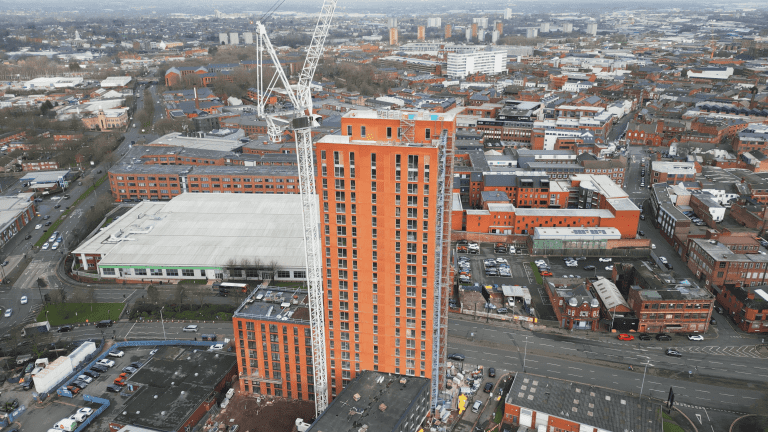 Major milestone for Jewellery Quarter Gateway scheme as building tops out