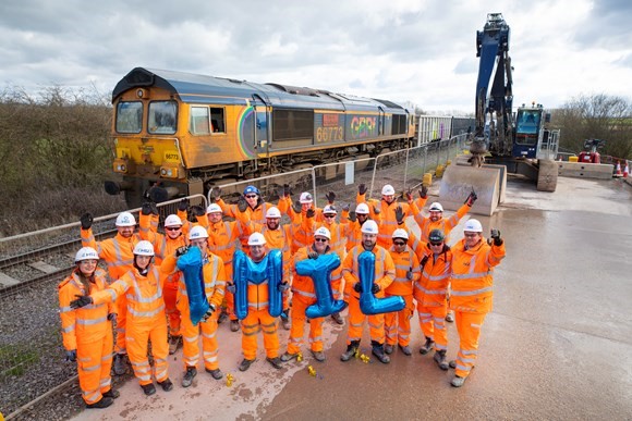 Million tonne milestone for HS2’s Quainton freight trains