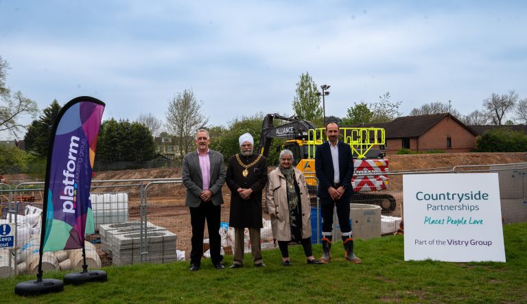 Mayor and Mayoress of Coventry visit affordable homes site