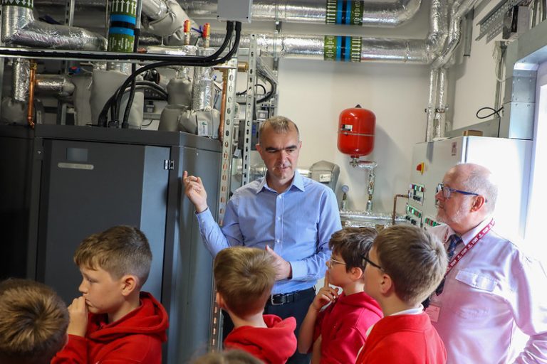 Innovative school heating system harnesses heat from thermal spring