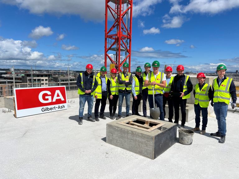 Topping Out ceremony marks construction milestone for new citizenM hotel in Dublin