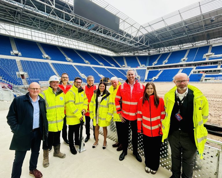 Secretary of State Lisa Nandy visits Everton Stadium