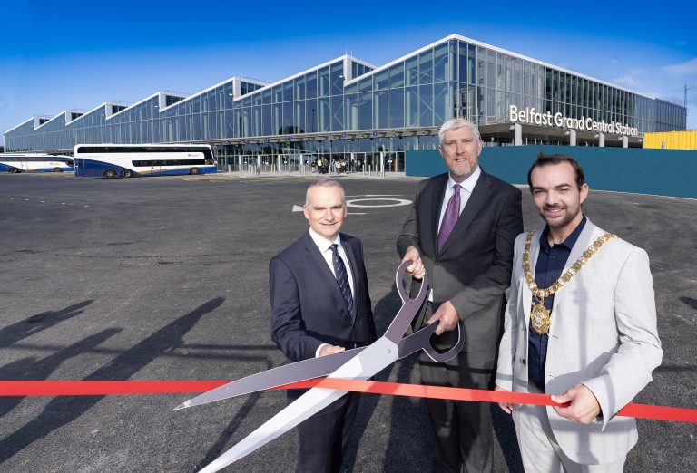 O’Dowd welcomes new era for public transport as Belfast Grand Central Station opens