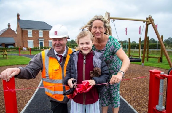 New Oakham play area is officially opened by very important guest