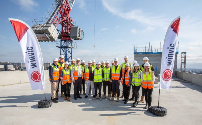 Winvic and CASL Lisbon St Celebrate PBSA Topping Out