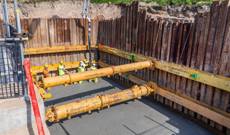 Groundforce Shorco supports complex excavation at Aberdeen water works