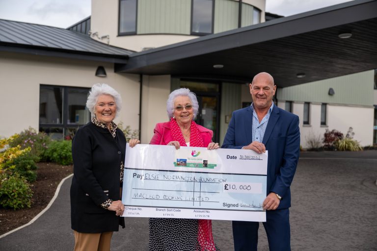 £10,000 from Macleod Roofing kickstarts Elsie Normington Foundation’s fundraising project