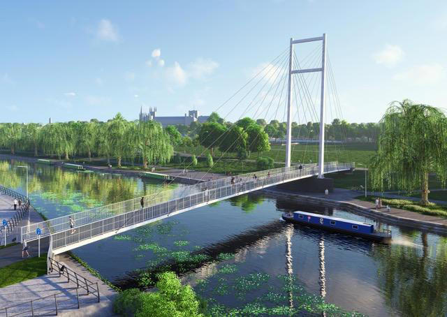 Council seeking additional funding for Fletton Quays bridge