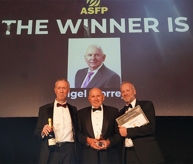 Lifetime award recognises Technical Director’s ‘lasting impact’ on fire protection standards