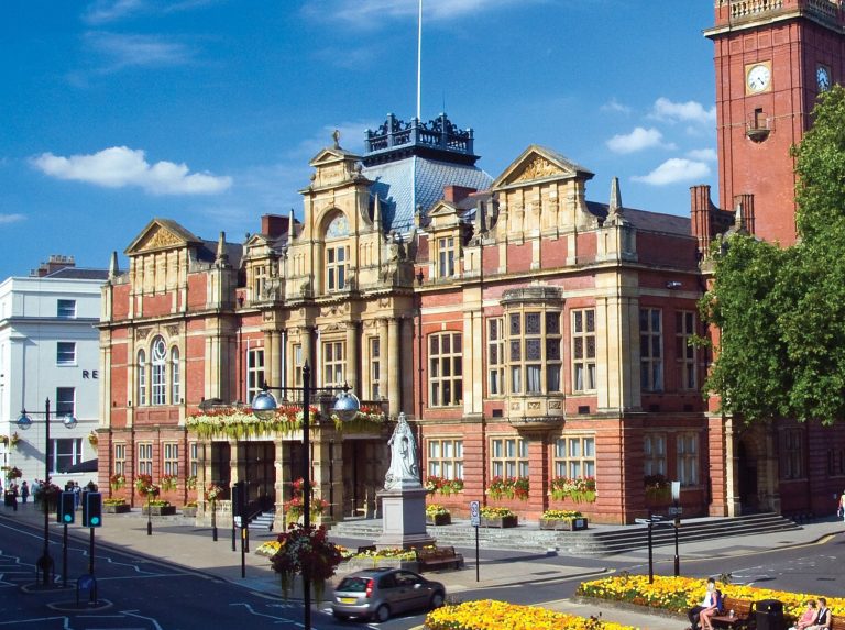 Refurbishment work underway at Leamington town hall