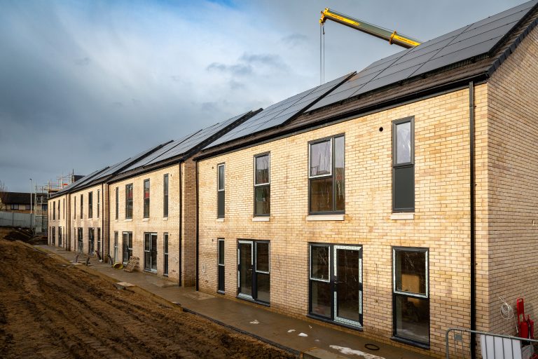 Vibrant zero-gas homes taking shape at Bradford housing development