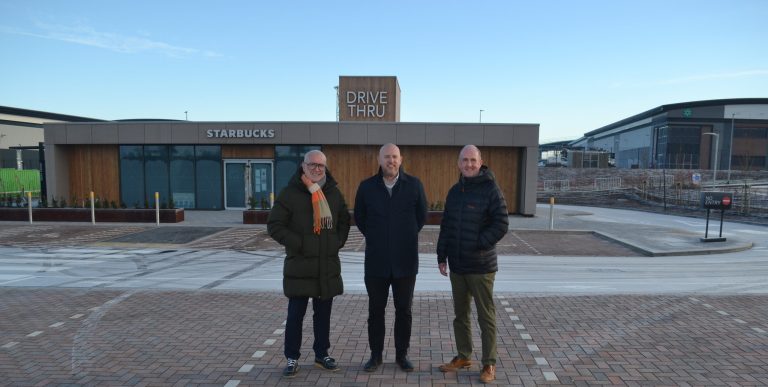Stud Brook Business Park gets ready to welcome Sainsbury's and Starbucks as scheme marks another major step forward