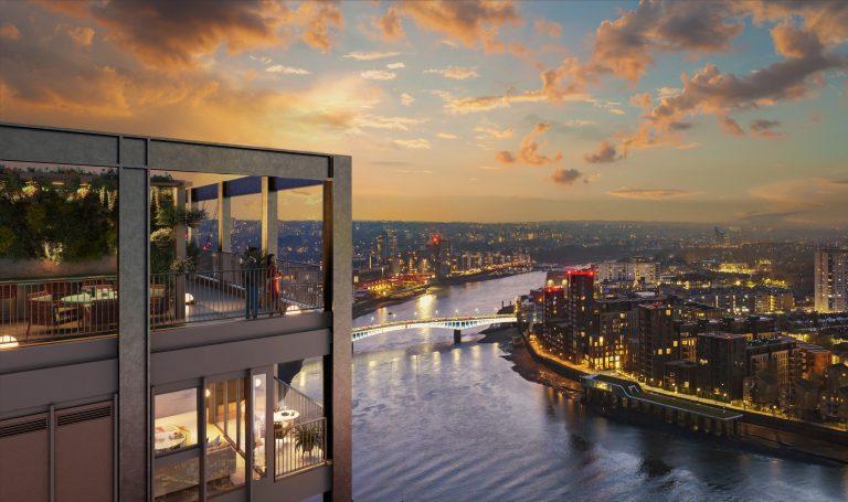 Main construction phase starts at Ghelamco UK’s £140m (GDV) regeneration project the hilight on the Battersea Waterfront