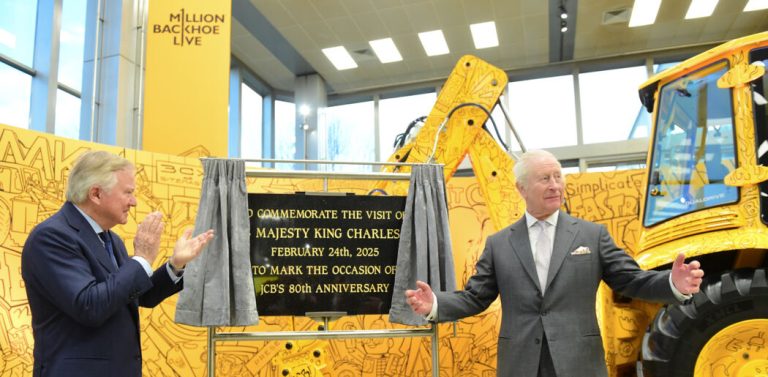 King Charles Celebrates JCB’s 80th Anniversary and Hydrogen Innovation