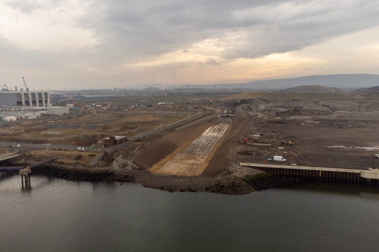 Construction milestone on mammoth Teesworks watercourse