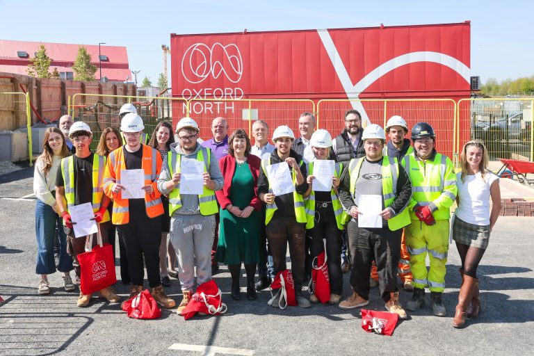 Careys Construction Campus at Oxford North’s inaugural student cohort celebrates their graduation