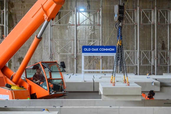 First platforms for Britain’s new high speed railway installed at Old Oak Common
