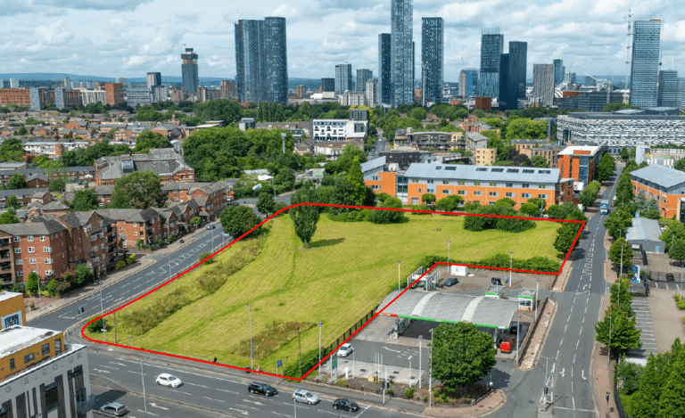 Prominent 2.75 acre development site at edge of Manchester City Centre hits market