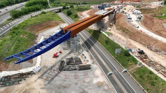 Balfour Beatty VINCI completes slide of the ‘East Deck’ for HS2’s M6 South Viaduct