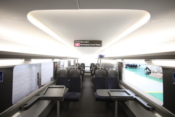 The big reveal: HS2 to showcase train interior design development