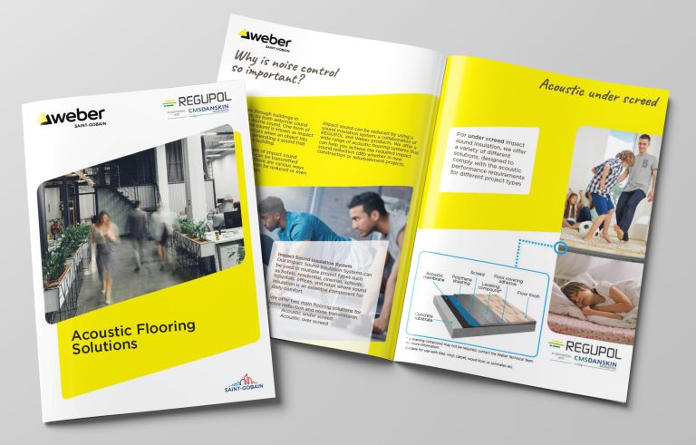 Weber and CMS Danskin Acoustics launch new acoustic floor systems incorporating REGUPOL