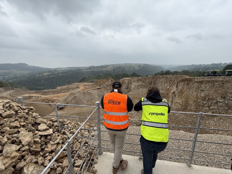 Collins Earthworks Ltd hosts-live drone flight for SITECH Fly Day