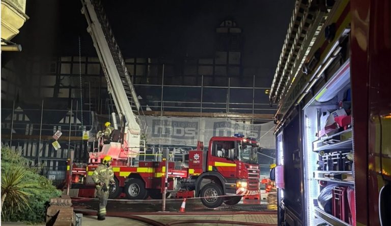 Blaze Destroys Historic Raven Hotel in Droitwich