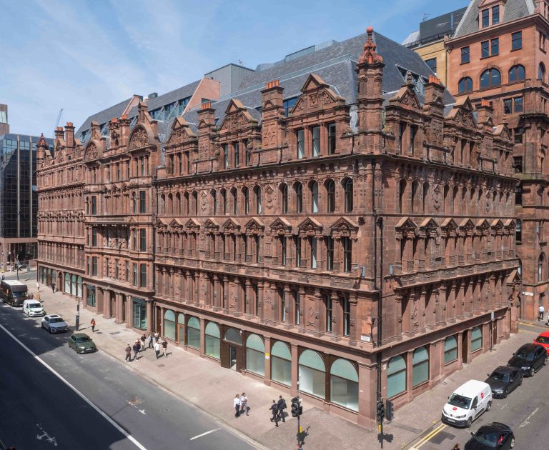 Prime 101,000 sq ft Glasgow office launches to the market following practical completion