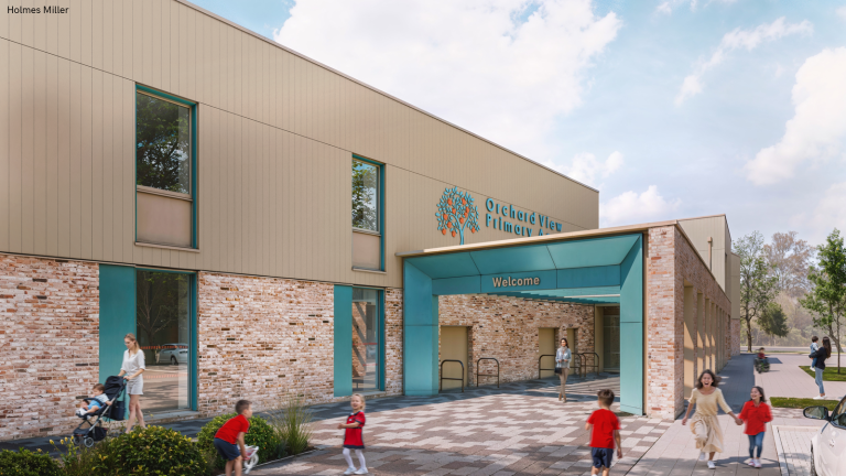 Construction work begins at Orchard View Academy site