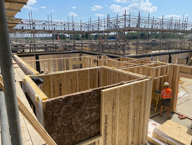 Pinewood Structures using SterlingOSB Zero across its offsite systems