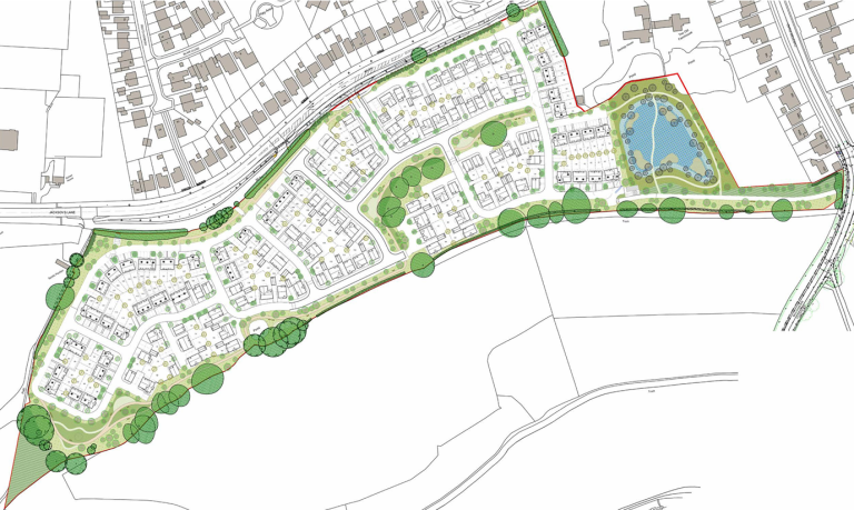 Plans submitted for 176 new homes and green space in Stockport