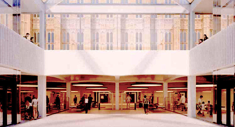 New public underground access to Parliament forms part of the restoration and renewal plan