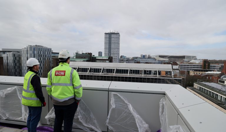 North East's landmark space centre reaches major construction milestone