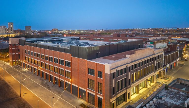 External photograph of The Tea Factory, the new fit for purpose home of the BBC in Birmingham.